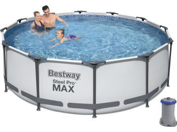 Басейн каркасний круглий Steel Pro MAX. Bestway 56260