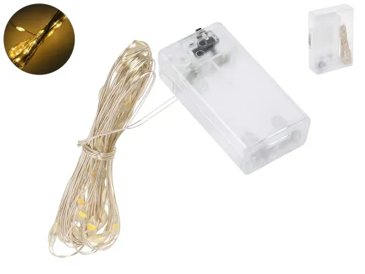 Гирлянда светодиодная Yellow, 3 м, 30 LED, на батарейках