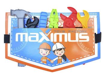 Набор инструментов на ремешке Веселый мастер, 36 см, игровой комплект, Maximus