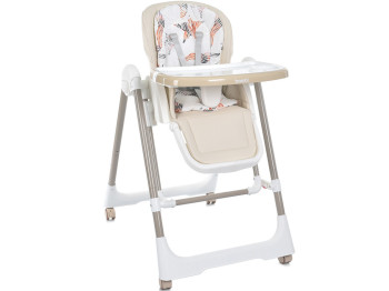 Стульчик для кормления 2в1 с механическим закачиванием. Bambi M 5897 Beige
