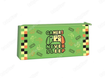 Пенал-косметичка силіконовий Gamers never sleep, Kidis 13072
