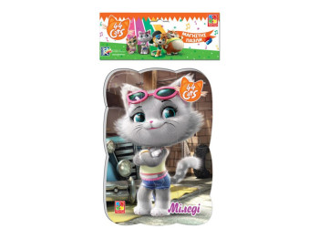 Пазлы на магните А5 44 Кота, Миледи в городе, 12 элементов, Vladi Toys