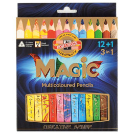 Олівці кольорові MAGIC 12 кольорів + блендер, Koh-i-Noor