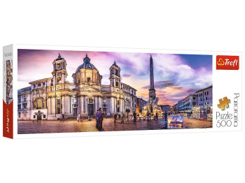 Пазл Trefl Panorama Площа Навона Рим, 500 елементів