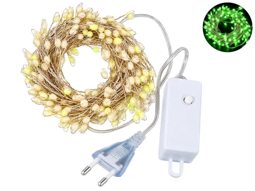 Гірлянда світлодіодна зелена "Роса"10м 300LED M48256-G
