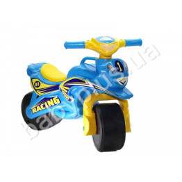 Мотобайк Спорт. TM Doloni Toys 0139-1. ГОЛУБОЙ с ЖЕЛТЫМ. Свет фар, звуковые эффекты.