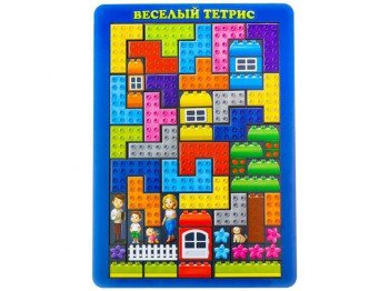 Головоломка деревянная тетрис Конструктор, 32×22,5 см, с фигурками, ПСД161, Ubumblesbees
