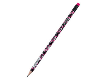 Карандаш графитный, твердость грифеля HB, Floral Black, Axent