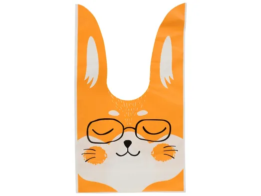 Подарочные пакеты Fox с ушками, 13,5×23 см, 50 шт (цена за упаковку)