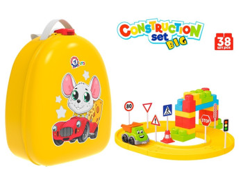 Конструктор Construction Set у рюкзаку, 38 деталей, Технок