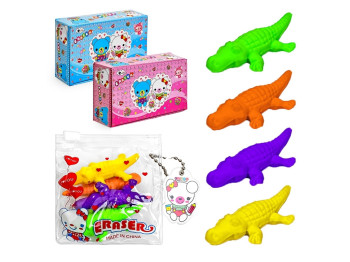 Ластик Crocodile 4 шт, WW01235