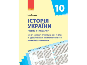 Календарно-тематичне планування “Історія України”, 10 клас, І. М. Скирда, Ранок