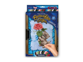 Набір для творчості Вишивка гладдю по номерам на розтяжці, Danko Toys