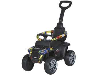 Каталка-толокар із батьківською ручкою 2в1. Bambi Racer M 5732EBLR-6