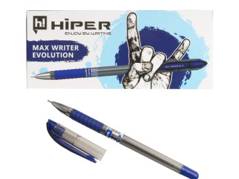 Ручка масляна синя Max Writer Evolution. Hiper HO-335-ES