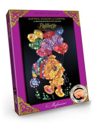 Набор для творчества Мозаика из пайеток Медвежонок, Danko Toys