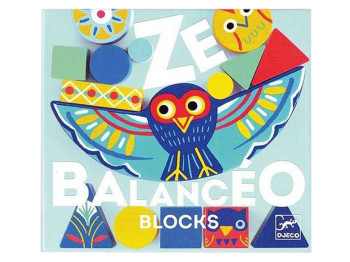 Набор деревянных геометрических фигур Ze Balanceo. Djeco DJ06433