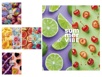 Зошит шкільний у клітинку Star Summer Vibe 036-3748K, 36 аркушів, мікс, ціна за 1 шт