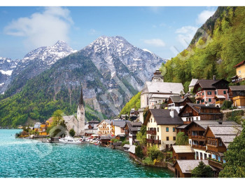 Пазлы картонные 1500 элементов серия 3 Alpine Town, Danko Toys