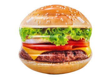 Надувной плотик Intex 58780 Гамбургер, винил, 145×142см, серия Fast Food