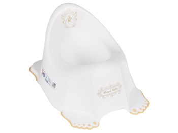 Горщик Royal з протиковзкою гумою біло-золотий. Tega Baby RL-001-103-Z