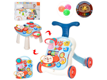 Каталка-ходунки 2в1. Musical Stroller N6038B