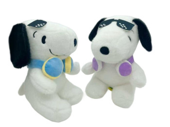 М'яка іграшка з навушниками Snoopy T770, 22 см, декоративний аксесуар, 2 види (ціна за 1шт)