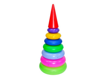 Пирамидка Конус большой 37 см. M.Toys 11017