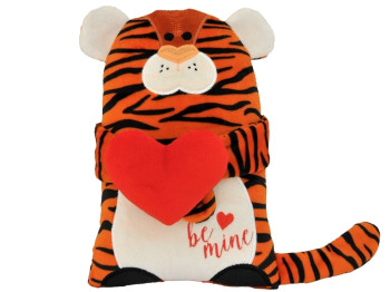 Подушка іграшка знімне серце Тигрик Be Mine, 32 см, текстильна, Tigres