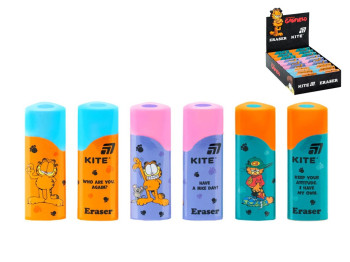 Резинка стирающая цветная Kite Garfield GF26-1269, микс видов