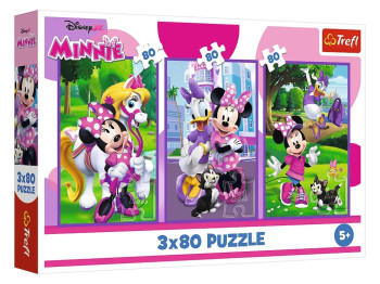 Пазли 3 в 1Trefl Mickey and Friends Мінні та друзі, 3х80 елементів