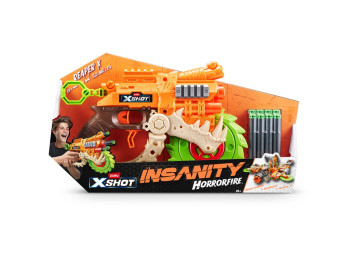 Быстрострельный бластер Insanity Horrorfire Reaper-x. 8 патронов. Zuru 36730