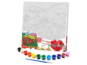 Картина по номерам роспись на холсте Маковое поле, Danko Toys