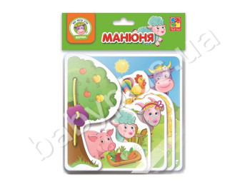 Игра - развивашка Манюня, Ферма, Vladi Toys