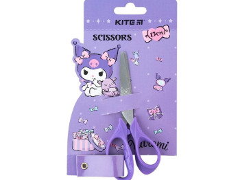 Ножницы детские Kuromi, 13 см, фиолетовые, с закругленными кончиками, Kite