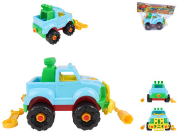 Конструктор Машинка джип. Toys-plast ІП.30.009
