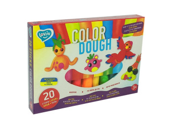 Набір для ліплення з тістом 20 sticks Color Dough. TM LOVIN'DO 41204