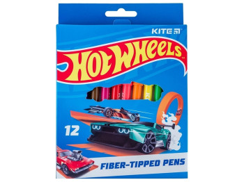 Фломастери Hot Wheels 12 кольорів, Kite