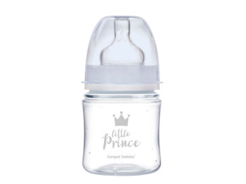 Пляшка антиколікова з широким отвором 120 мл PP Easystart Royal baby синя. Canpol Babies 35/233_blu