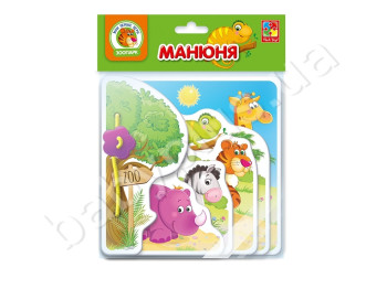 Игра-книжечка Манюня, Зоопарк, Vladi Toys