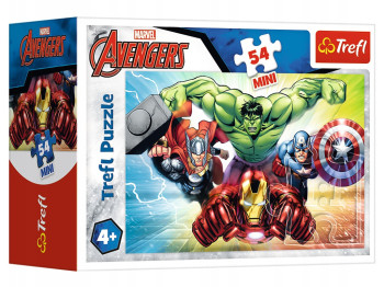 Пазли Trefl Mini The Avengers Герої, 54 елементи, Trefl 19613