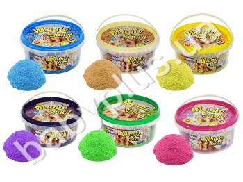 Кинетический песок Magic sand, 6 видов, 350г, Strateg