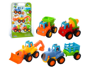 Набор инерционных машинок. Стройтехника Limo Toy 326
