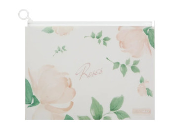 Папка-конверт на zip-блискавці Buromax Arabeski A4, матовий пластик 180 мкм, коралова