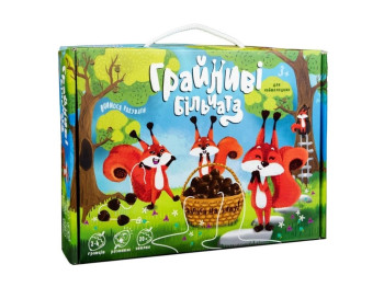 Настільна гра "Грайливі білочки", 3+, Strateg