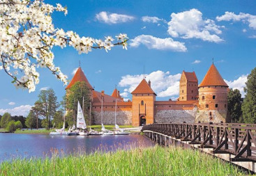 Пазлы Тракайский замок Литва, 1000 элементов, Castorland