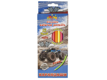 Карандаши пластиковые цветные 12 цветов Freedom