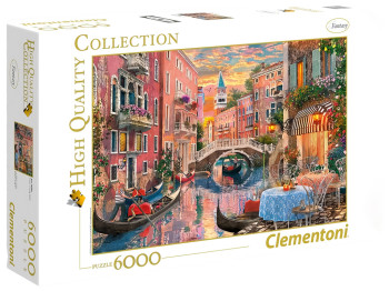 Пазлы закат в Венеции, Италия Clementoni, 6000 элементов