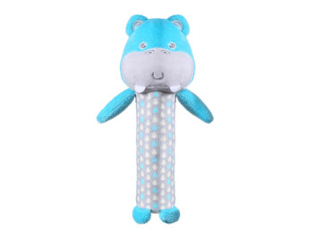 Іграшка з пищалкою Бегемотик Марсель 18 см. BabyOno 1159