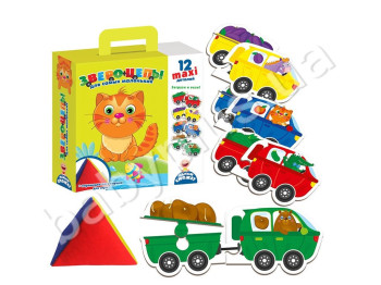 Игра с мешочком Звероцепы, Для самых маленьких, Vladi Toys